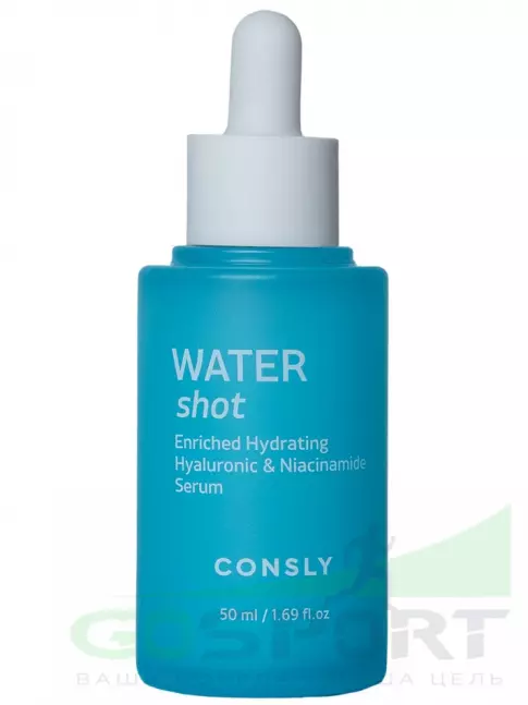 Сыворотки для лица CONSLY WATER SHOT Enriched Hydrating Hyaluronic and Niacinamide Serum 50 мл Сыворотки для лица CONSLY WATER SHOT Enriched Hydrating Hyaluronic and Niacinamide Serum 50 мл