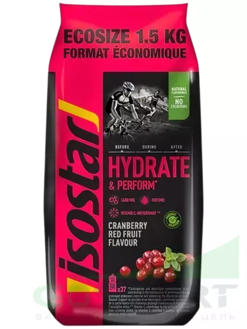 Изотоник Isostar Hydrate & Perform 1500 г, Клюква