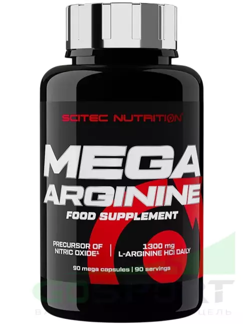 Аргинин / AAKG Scitec Nutrition Mega Arginine 1300 mg 90 капсул