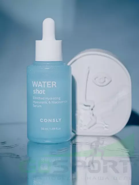 Сыворотки для лица CONSLY WATER SHOT Enriched Hydrating Hyaluronic and Niacinamide Serum 50 мл Сыворотки для лица CONSLY WATER SHOT Enriched Hydrating Hyaluronic and Niacinamide Serum 50 мл