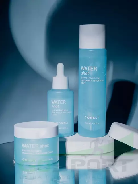 Сыворотки для лица CONSLY WATER SHOT Enriched Hydrating Hyaluronic and Niacinamide Serum 50 мл Сыворотки для лица CONSLY WATER SHOT Enriched Hydrating Hyaluronic and Niacinamide Serum 50 мл