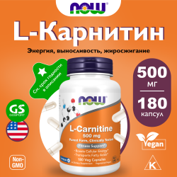 L-Карнитин в капсулах L-Carnitine 500 mg