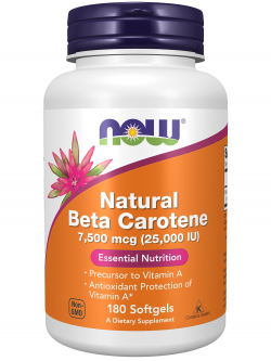 Витамин A (ретинол) Natural Beta Carotene 25000IU