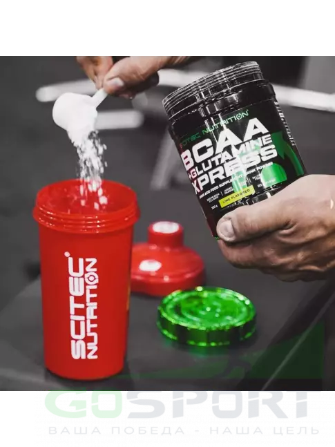 БСАА Scitec Nutrition BCAA + Glutamine Xpress ДУБЛЬ 300 г, Цитрусовый микс
