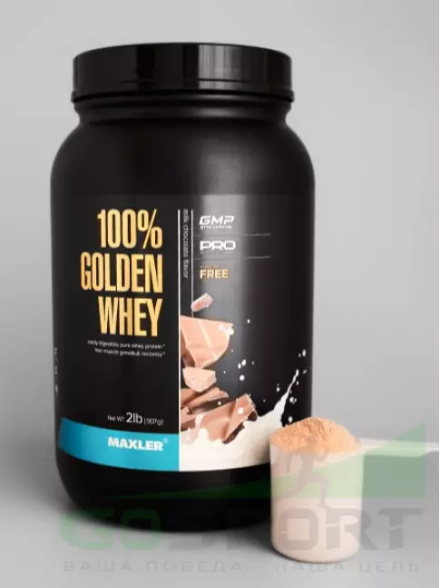  MAXLER 100% Golden Whey 907 г, Черничный Маффин