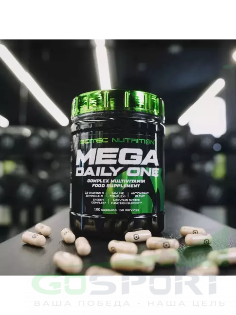 Витаминный комплекс Scitec Nutrition Mega Daily One Plus 120 капсул Витаминный комплекс Scitec Nutrition Mega Daily One Plus 120 капсул