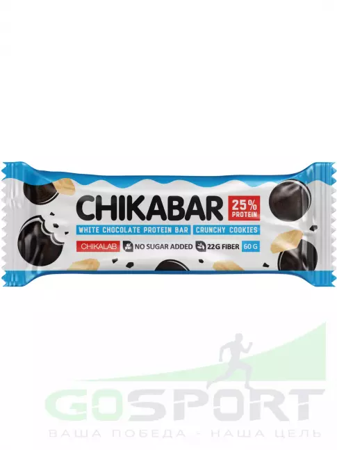 Протеиновый батончик Chikalab Chikabar 20 x 60 г, Печенье с кремом