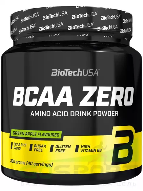 БСАА BioTechUSA BCAA Zero 2:1:1 360 г, Зеленое яблоко