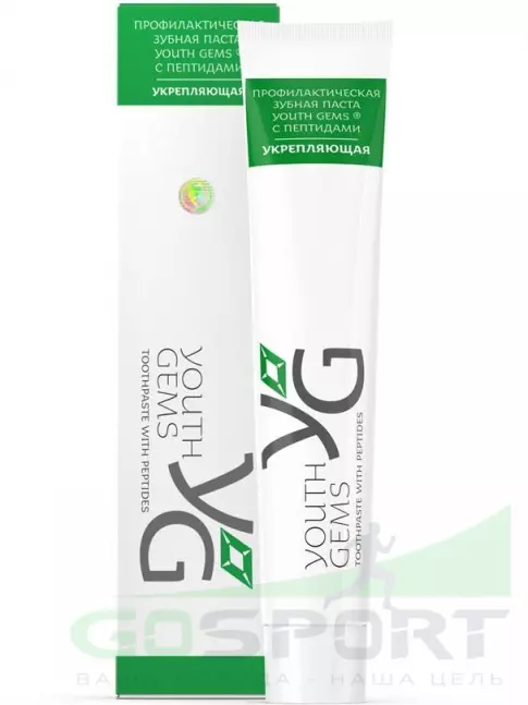 Зубные пасты и ополаскиватели PEPTIDES YOUTH GEMS Зубная паста укрепляющая с пептидами 
