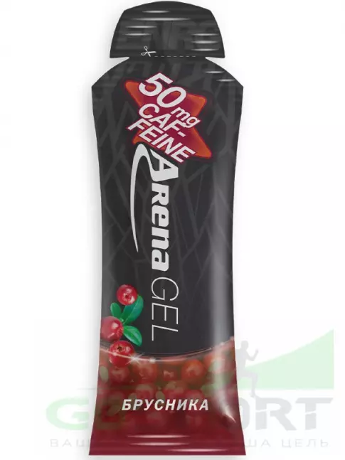 Гель питьевой Arena Gel Caffeine 50 г, Брусника