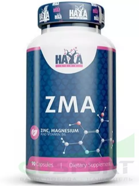 Магний+цинк+B6 HAYA LABS ZMA 90 капсул