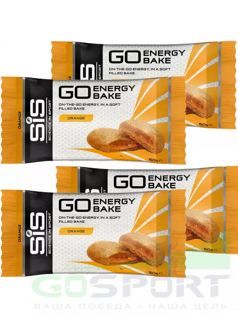 Энергетический батончик SCIENCE IN SPORT (SiS) GO Energy Bake 4 х 50 г, Апельсин