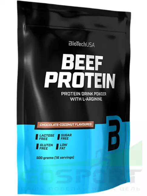 Говяжий протеин BioTechUSA Beef Protein 500 г, Шоколад-Кокос Говяжий протеин BioTechUSA Beef Protein 500 г, Шоколад-Кокос