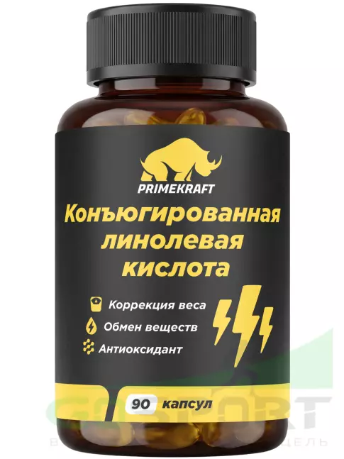 CLA, КЛА PRIMEKRAFT Конъюгированная линолевая кислота 800 мг 90 капсул CLA, КЛА PRIMEKRAFT Конъюгированная линолевая кислота 800 мг 90 капсул