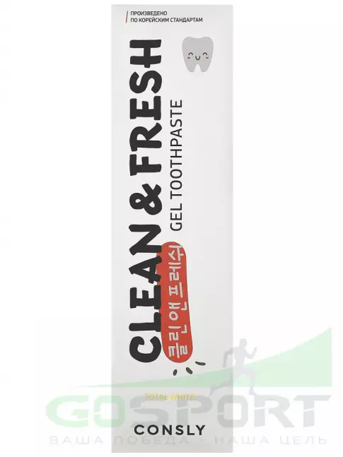ИМПОРТ CONSLY Total White Fluoride Whitening Gel Toothpaste 105 г