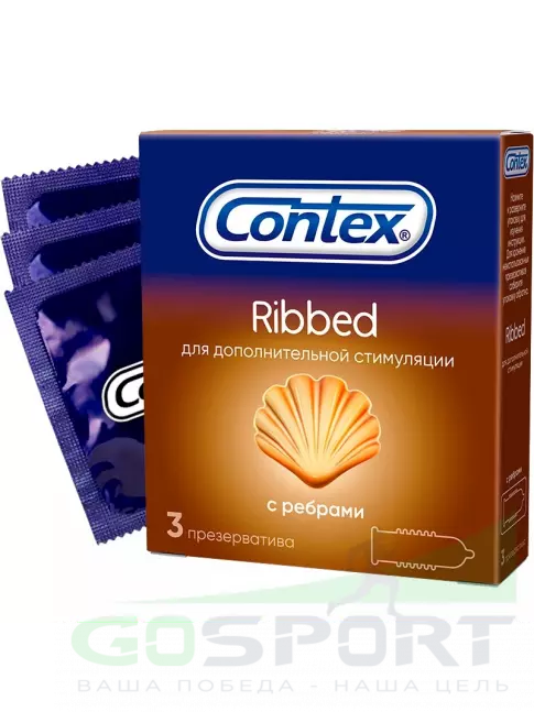 Презервативы Contex Ribbed 3 штуки