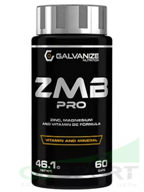 Магний+цинк+B6 Galvanize Nutrition ZMB PRO 60 капсул