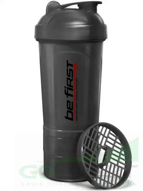 Шейкер 600 мл Be First Shaker 3in1 TS1352 500 мл, Серый