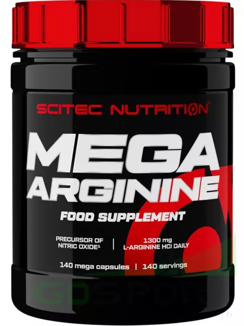 Аргинин / AAKG Scitec Nutrition Mega Arginine 1300 mg 140 капсул Аргинин / AAKG Scitec Nutrition Mega Arginine 1300 mg 140 капсул