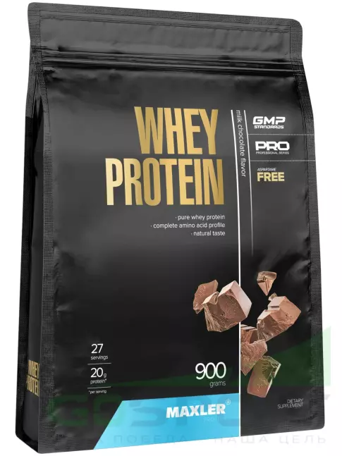 Сывороточный протеин MAXLER Whey Protein 900 г, Молочный шоколад
