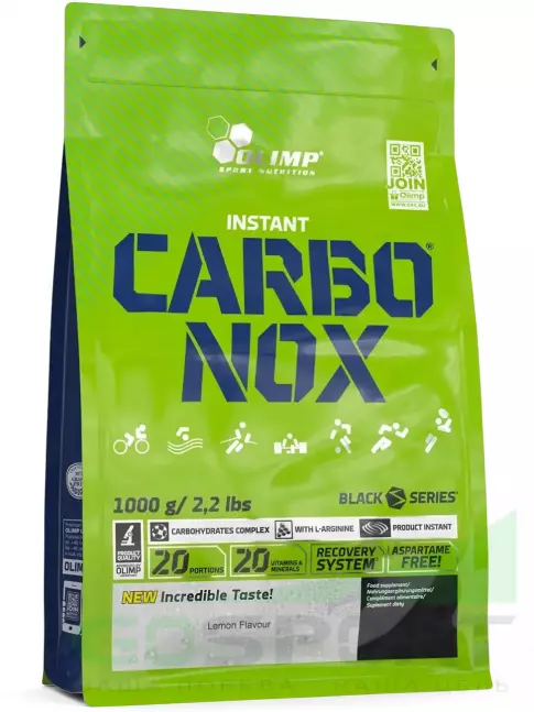 Углеводная загрузка OLIMP Carbo Nox 1000 г, Лимон Углеводная загрузка OLIMP Carbo Nox 1000 г, Лимон