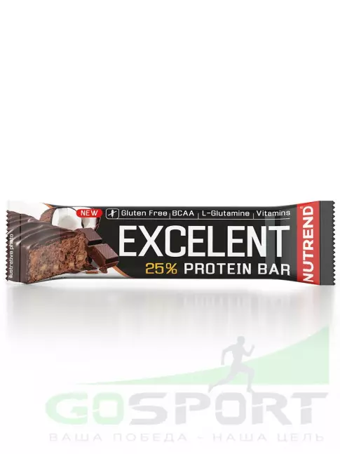 Протеиновый батончик NUTREND Excelent Protein Bar 85 г, Шоколад-Кокос