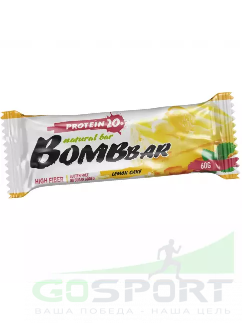 Протеиновый батончик BombBar Protein Bar 60 г, Лимонный торт