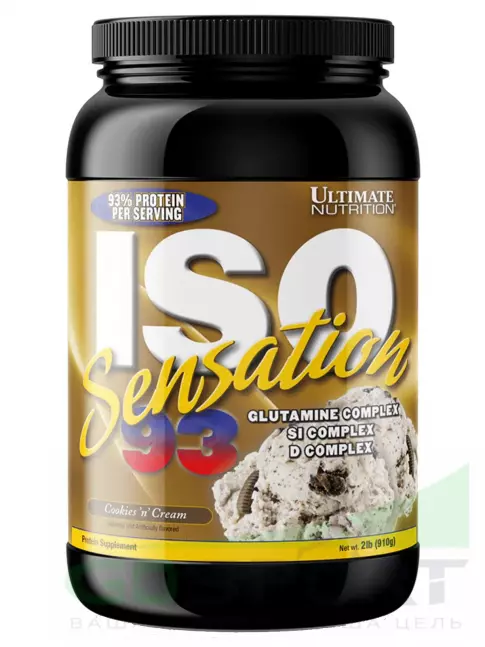  Ultimate Nutrition ISO Sensation 93 910 г, Печенье с кремом