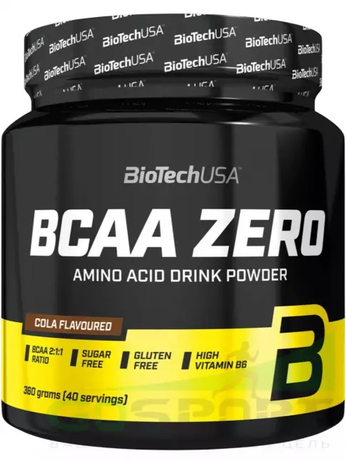 БСАА BioTechUSA BCAA Zero 2:1:1 360 г, Кола БСАА BioTechUSA BCAA Zero 2:1:1 360 г, Кола