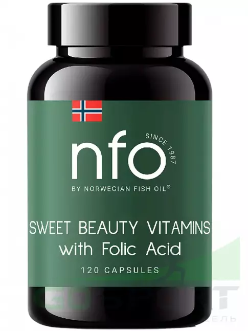 Витаминный комплекс NFO Sweet Beauty Vitamins with Folic Acid 120 капсул