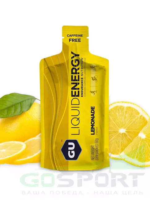 Гель питьевой GU ENERGY GU Liquid Enegry Gel no caffeine 60 г, Лимонад