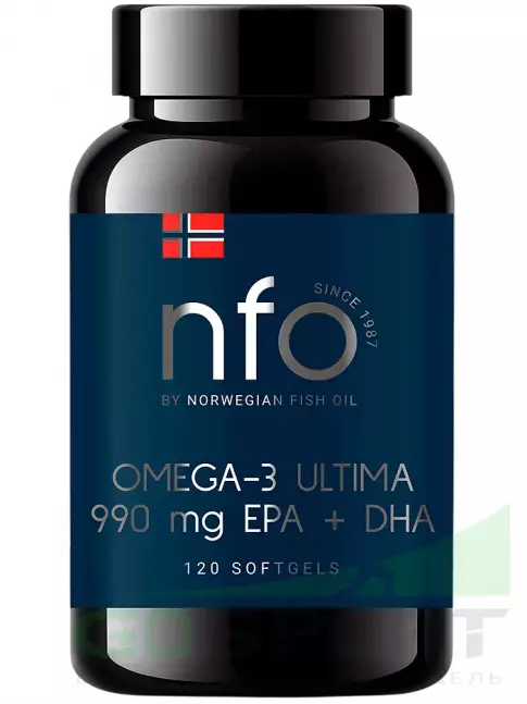 Омега-3 NFO Omega-3 Ultima 990 mg 120 капсул