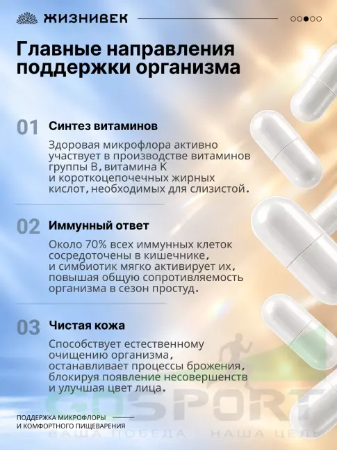 Пробиотик Жизнивек Про симбиотик 30 веган капсул Пробиотик Жизнивек Про симбиотик 30 веган капсул