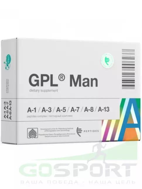 Пептиды Хавинсона PEPTIDES GPL Man 30 капсул