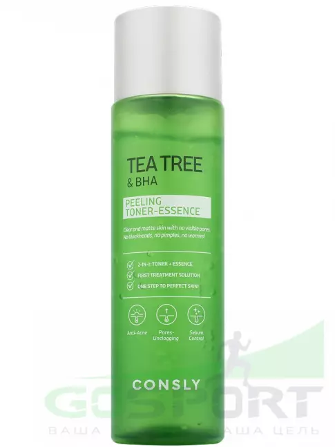 ИМПОРТ CONSLY Tea Tree & BHA Peeling Toner-Essence 200 мл