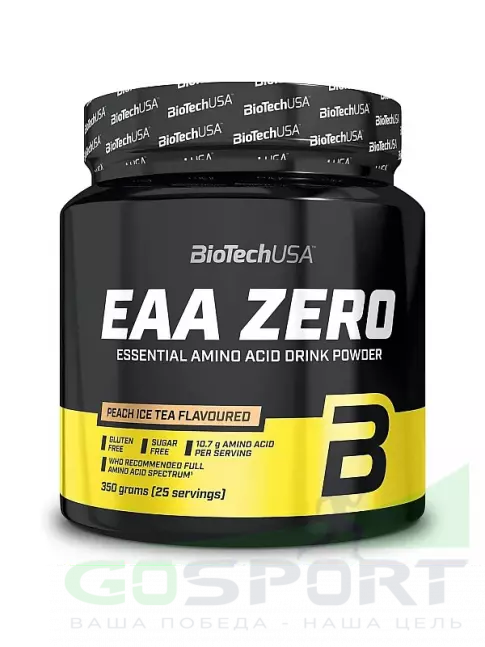 Аминокислоты BiotechUSA EAA Zero 350 г, Холодный персиковый чай Аминокислоты BiotechUSA EAA Zero 350 г, Холодный персиковый чай