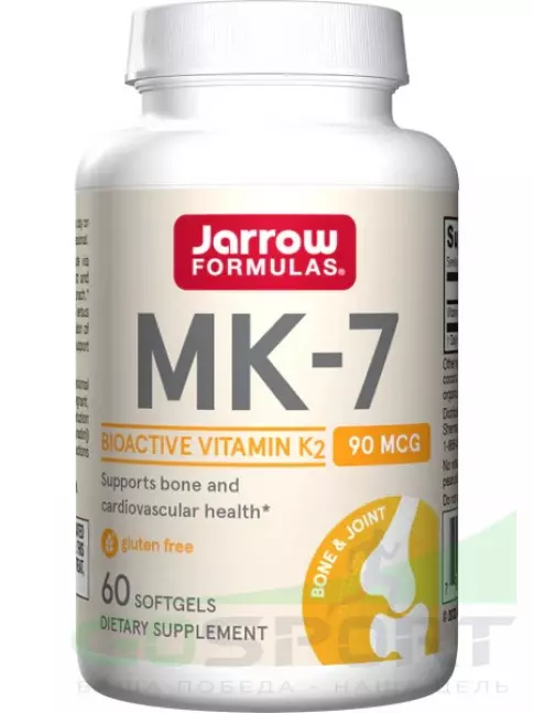  Jarrow Formulas MK-7 90 mcg 60 гелевых капсул