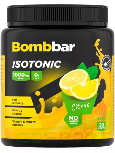 Изотоник BombBar Isotonic 500 г, Цитрус
