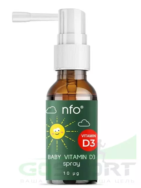 Витамин D NFO Baby Vitamin D3 400 МЕ 20 мл Витамин D NFO Baby Vitamin D3 400 МЕ 20 мл