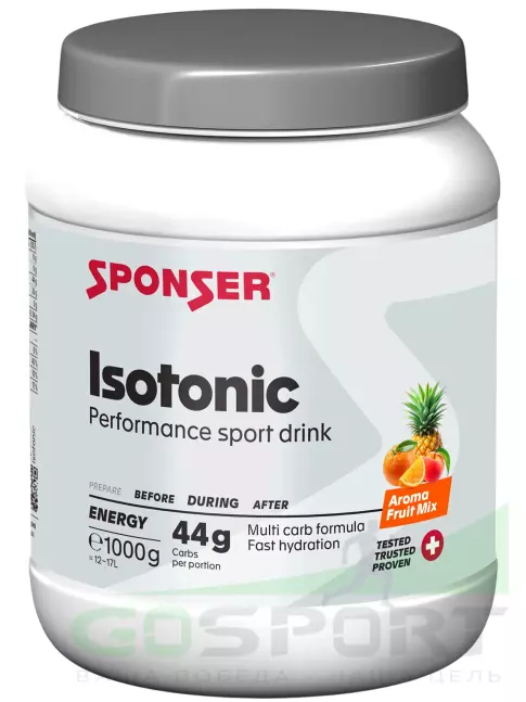 Изотоник SPONSER ISOTONIC 1000 г, Фруктовый микс