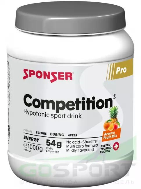 Изотоник SPONSER COMPETITION 1000 г, Фруктовый микс