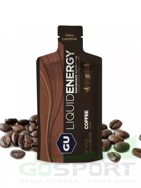 Гель питьевой GU ENERGY GU Liquid Enegry Gel 40mg caffeine 60 г, Кофе