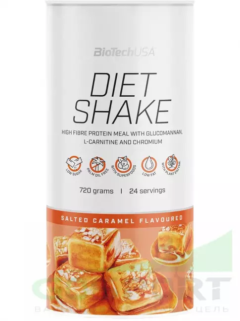 Сывороточный протеин BioTechUSA Diet Shake 720 г, Соленая карамель