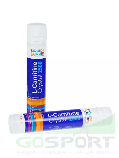  LIQUID & LIQUID L-Carnitine Crystal 2500 1x25 мл (шот), Цитрус