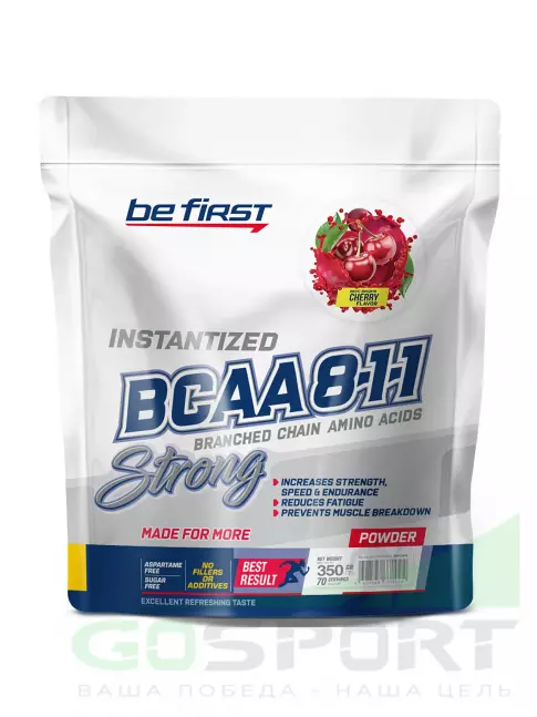  Be First BCAA Instantized powder 350 г, Вишня