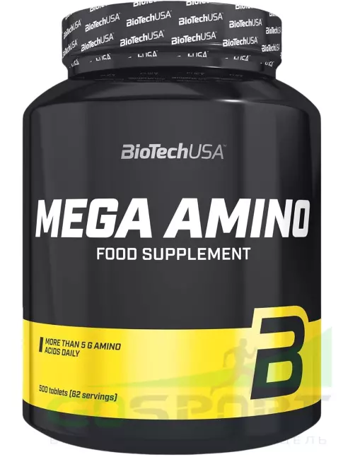 Аминокислоты BioTechUSA Mega Amino 5050 mg 500 таблеток Аминокислоты BioTechUSA Mega Amino 5050 mg 500 таблеток