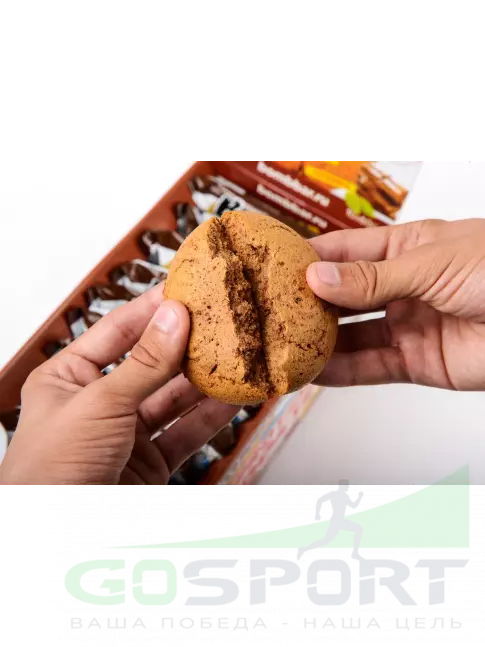 Протеиновый батончик BombBar Protein cookie 10 протеин печенье x 60 г, Шоколад