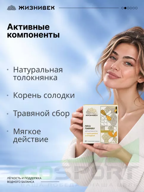 Чай Жизнивек Чайный напиток Про лимфу 15 пирамидок 