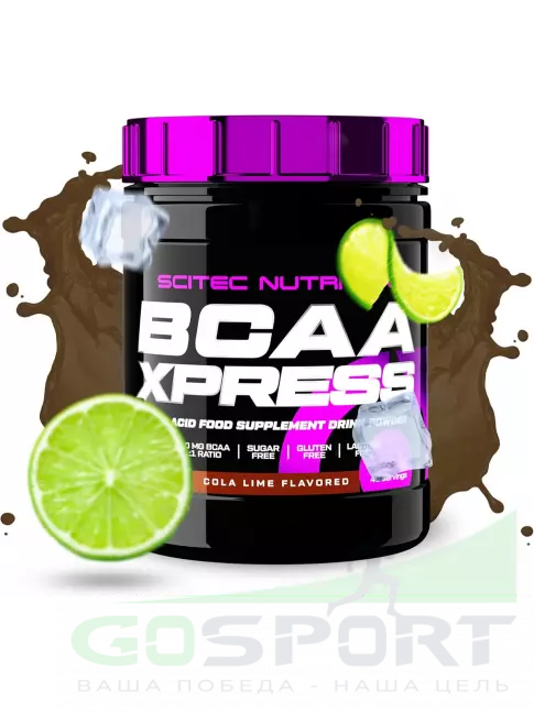 БСАА Scitec Nutrition BCAA Xpress 2:1:1 280 г, Кола-лайм