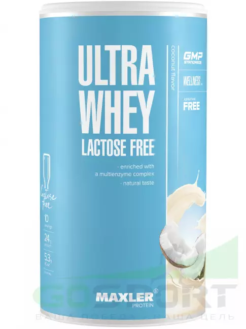  MAXLER Ultra Whey Lactose Free 300 г, Кокос